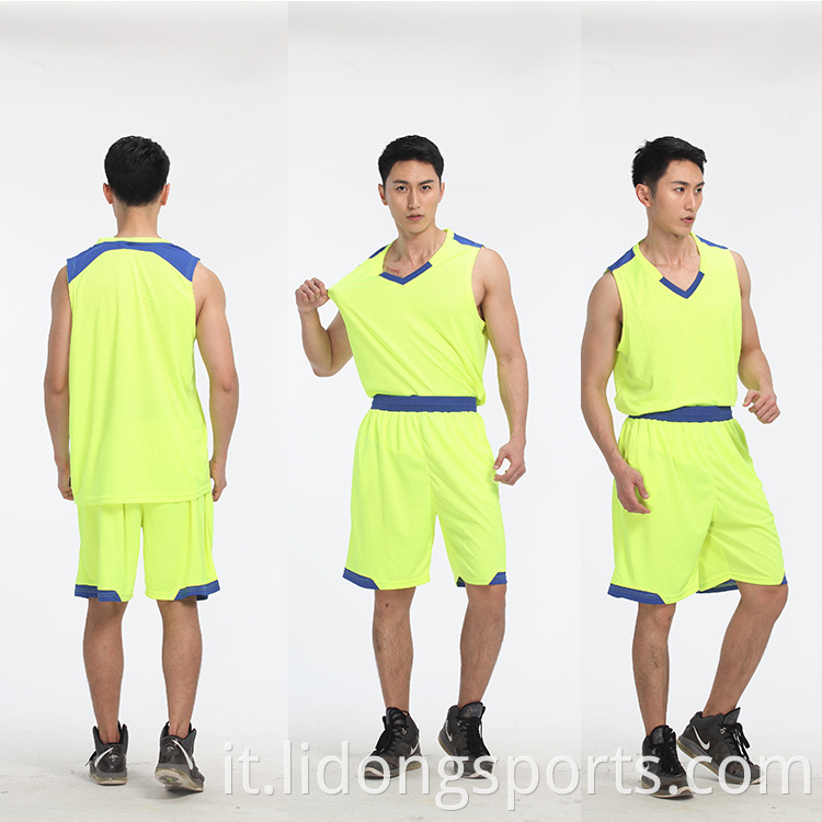 Ultimo design della maglia da basket Colore arancione Sublimazione personalizzata Nuovo Style Basketball Uniforms